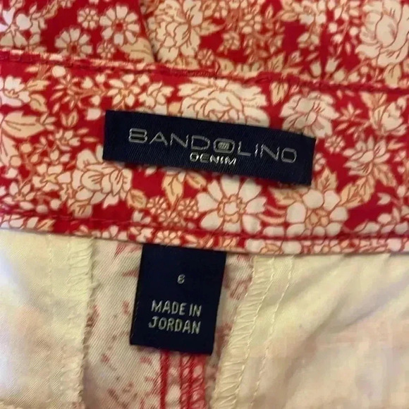 Bandolino Denim Ivette Sz 6 Floral Bermuda Shorts - Picture 6 of 8